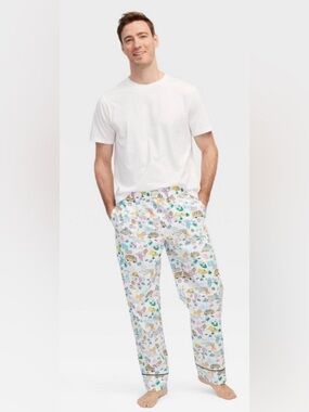 Roller Rabbit x Target Men's White Multi-Color Printed Pajama Pants